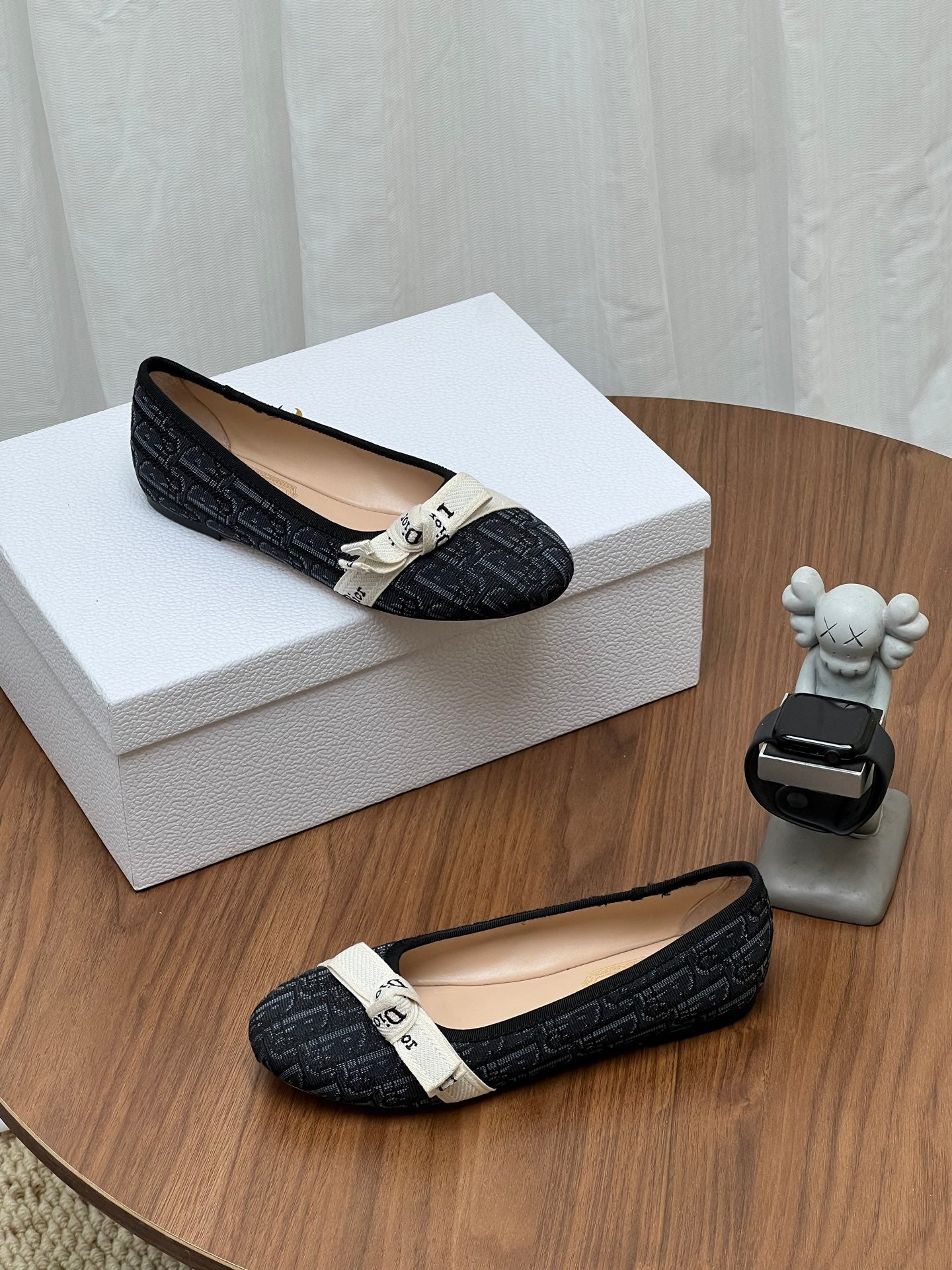Dior 2026 Oblique Pattern Ballet Flat Fabric Cowhide 846593