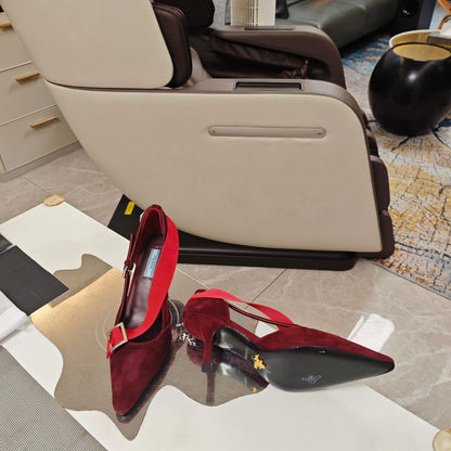 PRA 26S High Heel Pump 70 Burgundy Velvet 630564