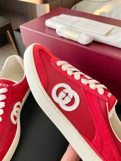GG 26 Sneaker Red Suede Sheepskin 632808