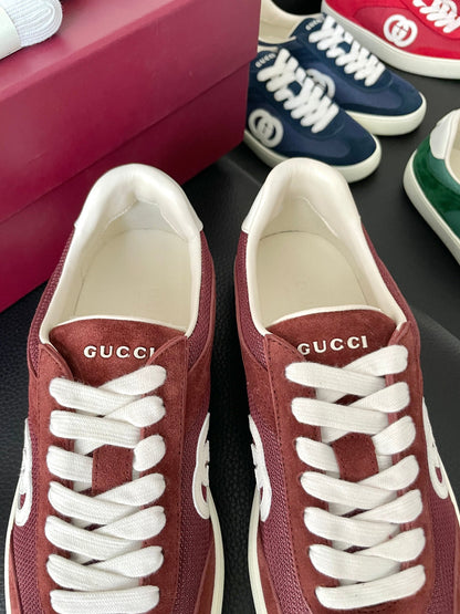 GG 26 Sneaker Burgundy Suede Sheepskin 632809