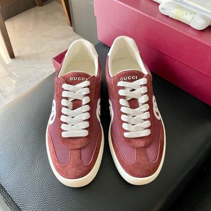 GG 26 Sneaker Burgundy Suede Sheepskin 632809