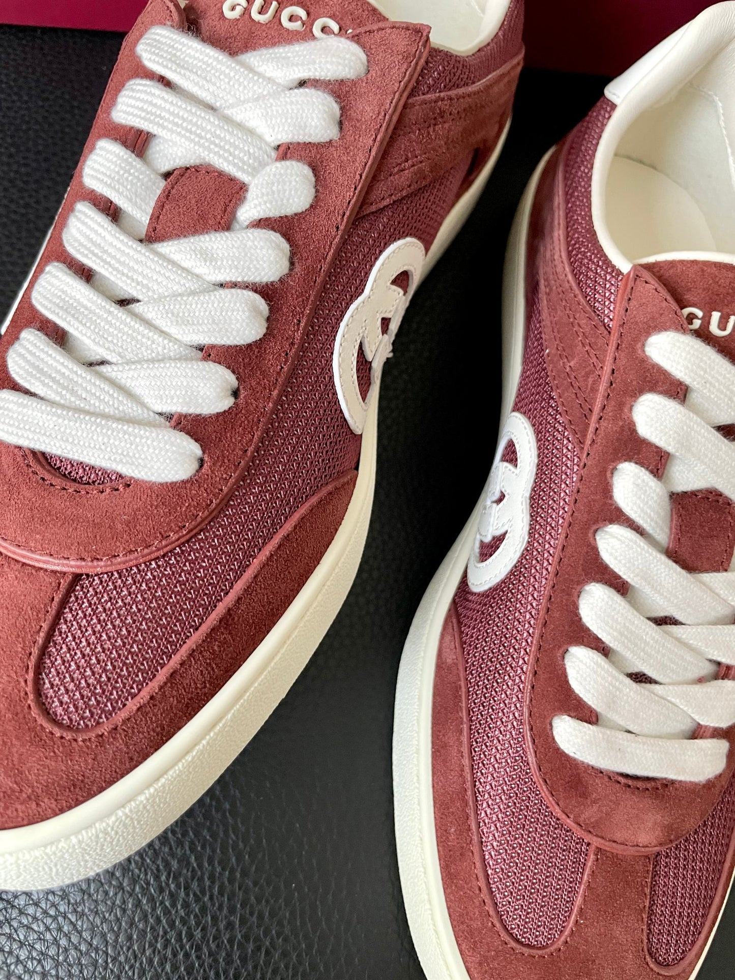 GG 26 Sneaker Burgundy Suede Sheepskin 632809