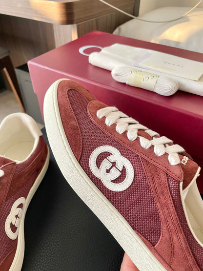 GG 26 Sneaker Burgundy Suede Sheepskin 632809