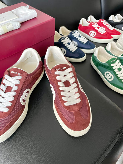 GG 26 Sneaker Burgundy Suede Sheepskin 632809