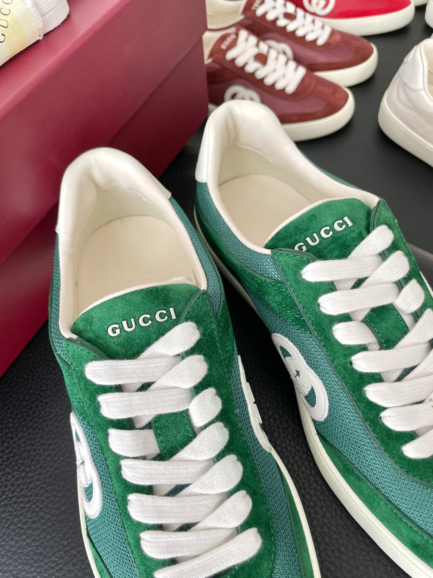 GG 26 Sneaker Green Suede Sheepskin 632810