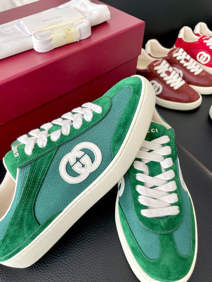 GG 26 Sneaker Green Suede Sheepskin 632810