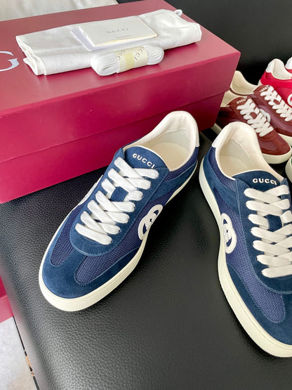 GG 26 Sneaker Blue Monogram Suede Sheepskin 632812