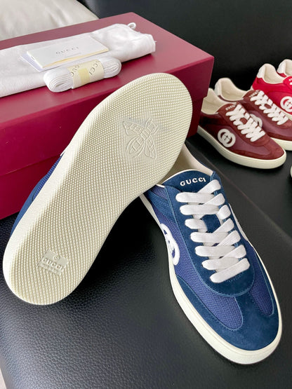 GG 26 Sneaker Blue Monogram Suede Sheepskin 632812
