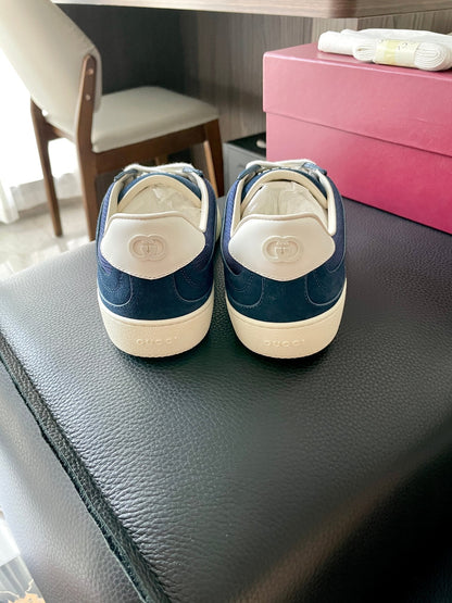 GG 26 Sneaker Blue Monogram Suede Sheepskin 632812
