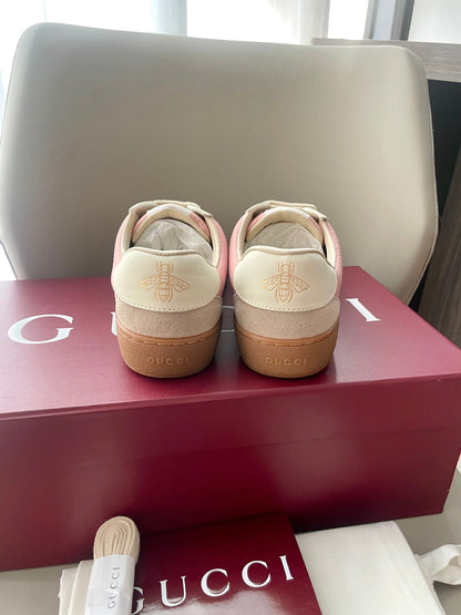 GG 26 Sneaker Beige Pink Cowhide Suede 632804