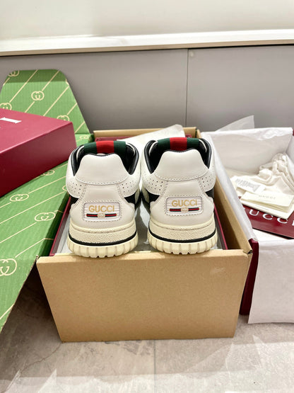 GG 26 Sneaker White Black Cowhide 632869