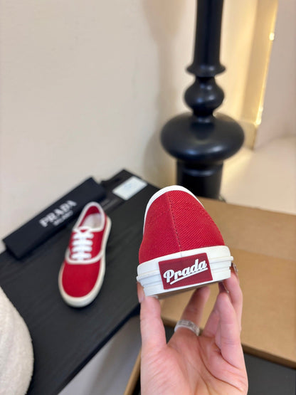 PRA 26S Casual Shoes Red White Canvas 627465