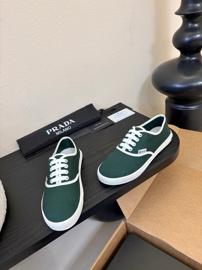 PRA 26S Casual Shoes Dark Green White Canvas 627466