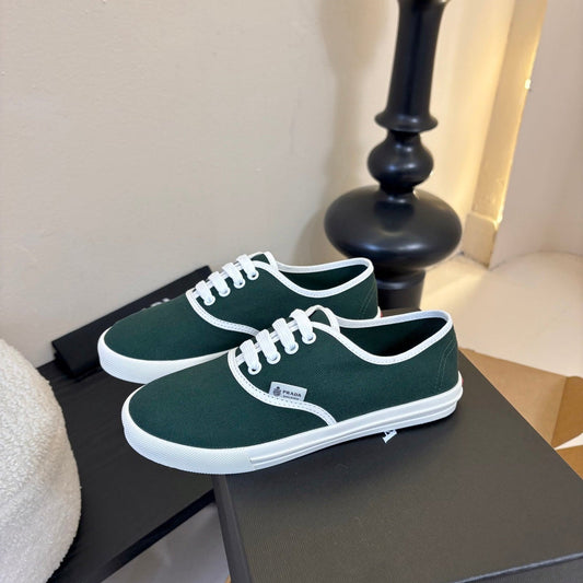 PRA 26S Casual Shoes Dark Green White Canvas 627466