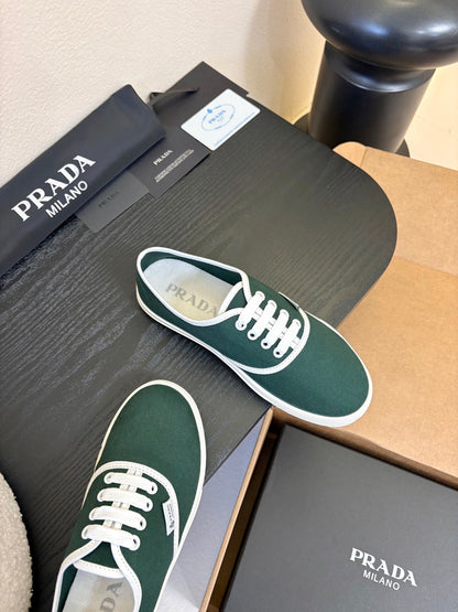 PRA 26S Casual Shoes Dark Green White Canvas 627466