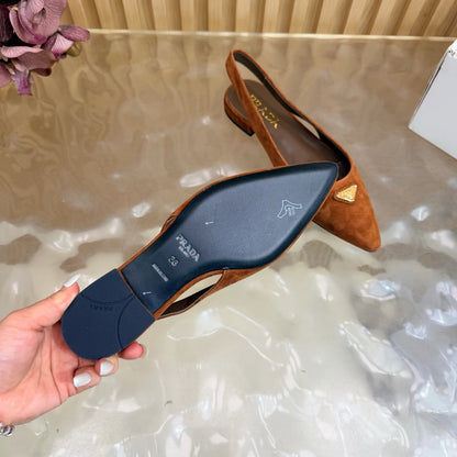 Prada 2026 Slingback Suede Leather 854172