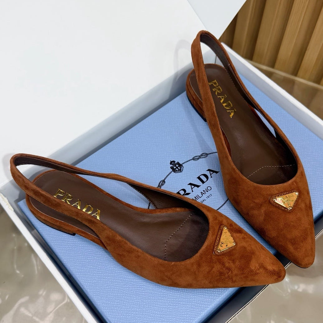 Prada 2026 Slingback Suede Leather 854172