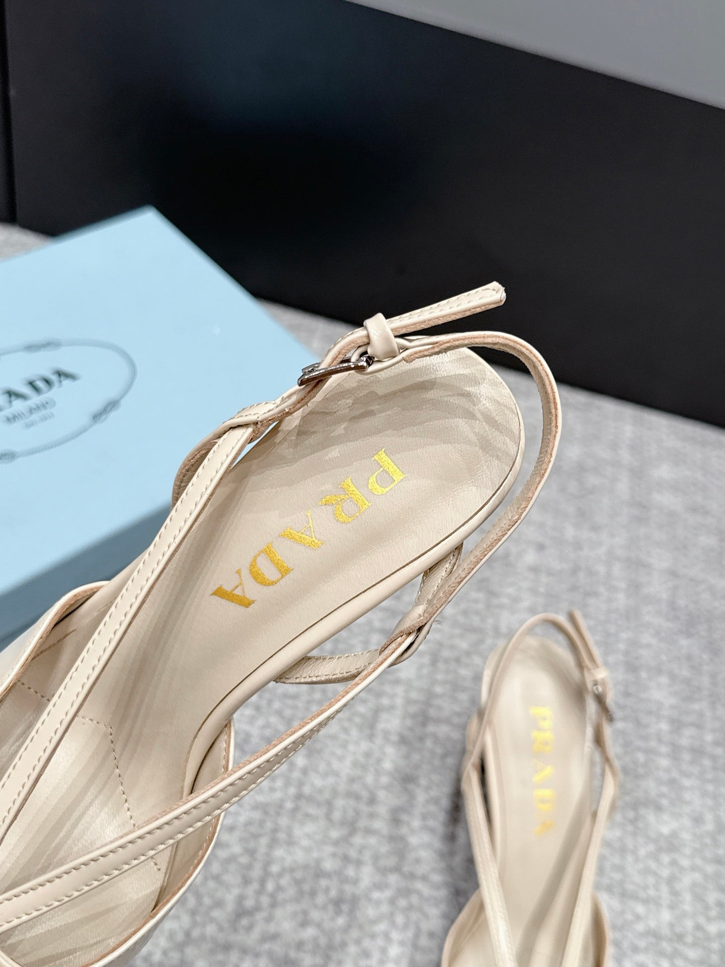 Prada 2026 Slingback 75mm Leather 855695