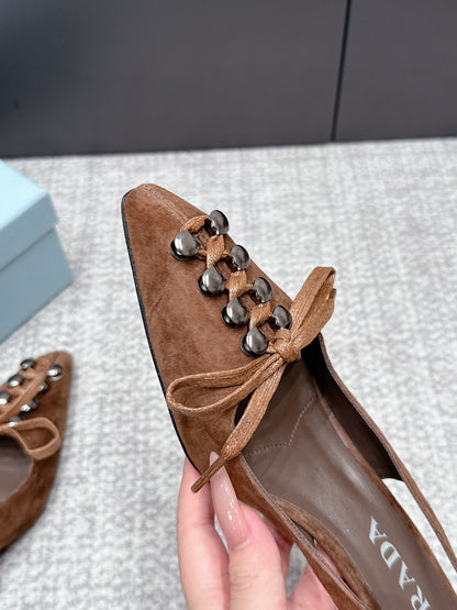 Prada 2026 Slingback 55mm Suede Lambskin 855730