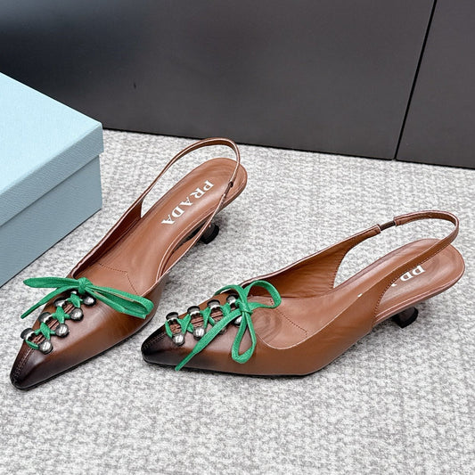 Prada 2026 Slingback 55mm Cowhide 855733