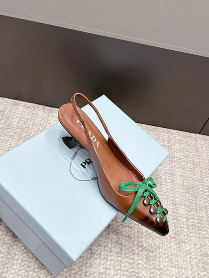 Prada 2026 Slingback 55mm Cowhide 855733