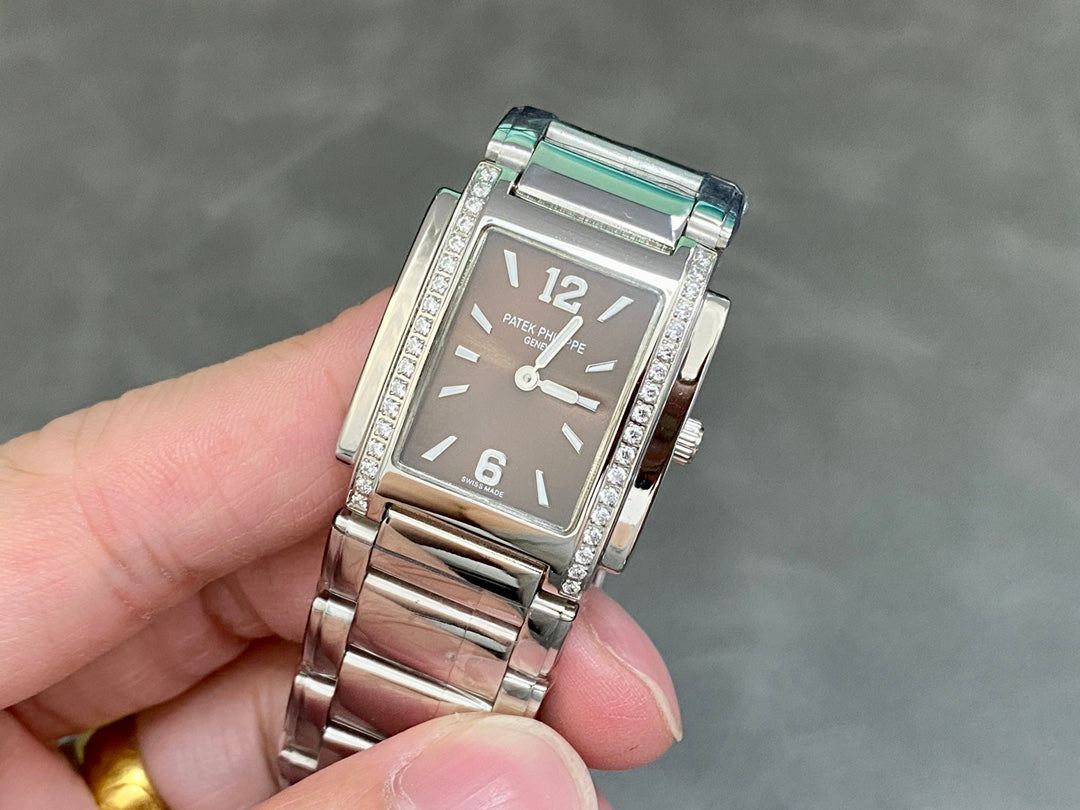 PATEK Twenty-Four 25mm Silver Brown Dial