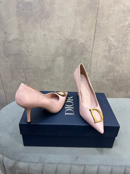 CD 26 High-Heeled 85 Pumps Light Pink Cowhide 594570