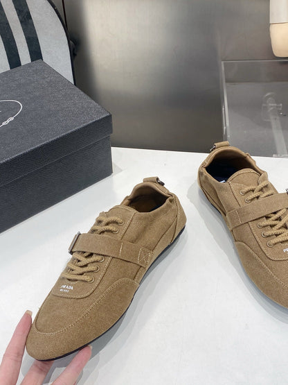 PRA 26S Casual Sneaker Dark Beige Canvas 628552