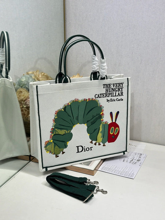 Dior 2026 "The Very Hungry Caterpillar" Book Tote Bag Canvas 289518