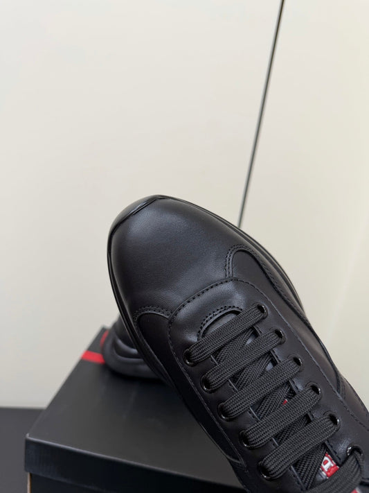 PRA 26S Casual Sneakers Black Leather 618916