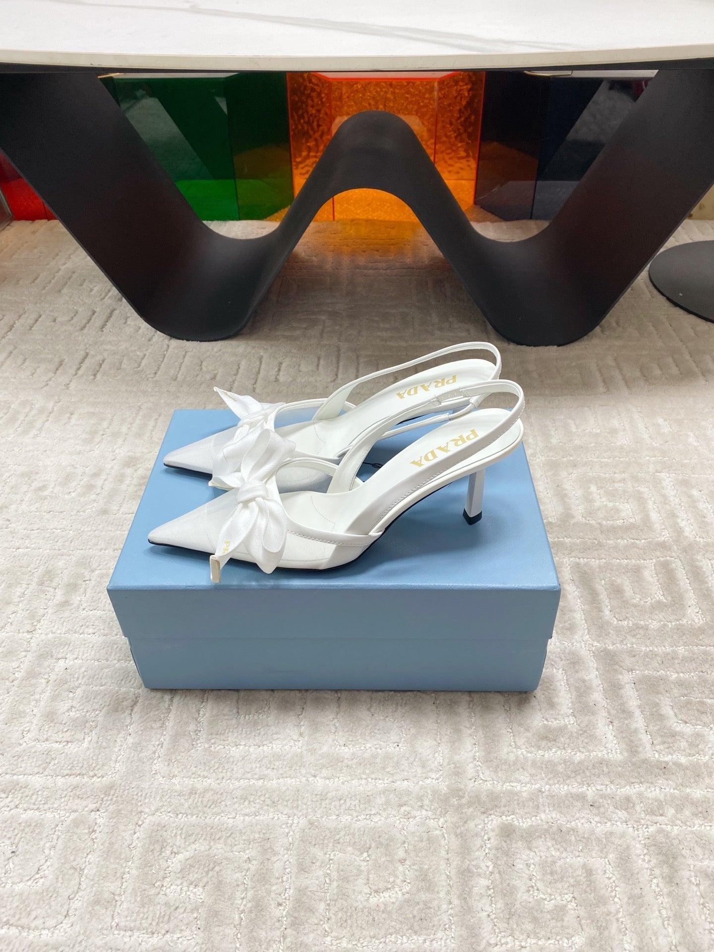 PRA 2026S Slingback 70 White Sheepskin  663435