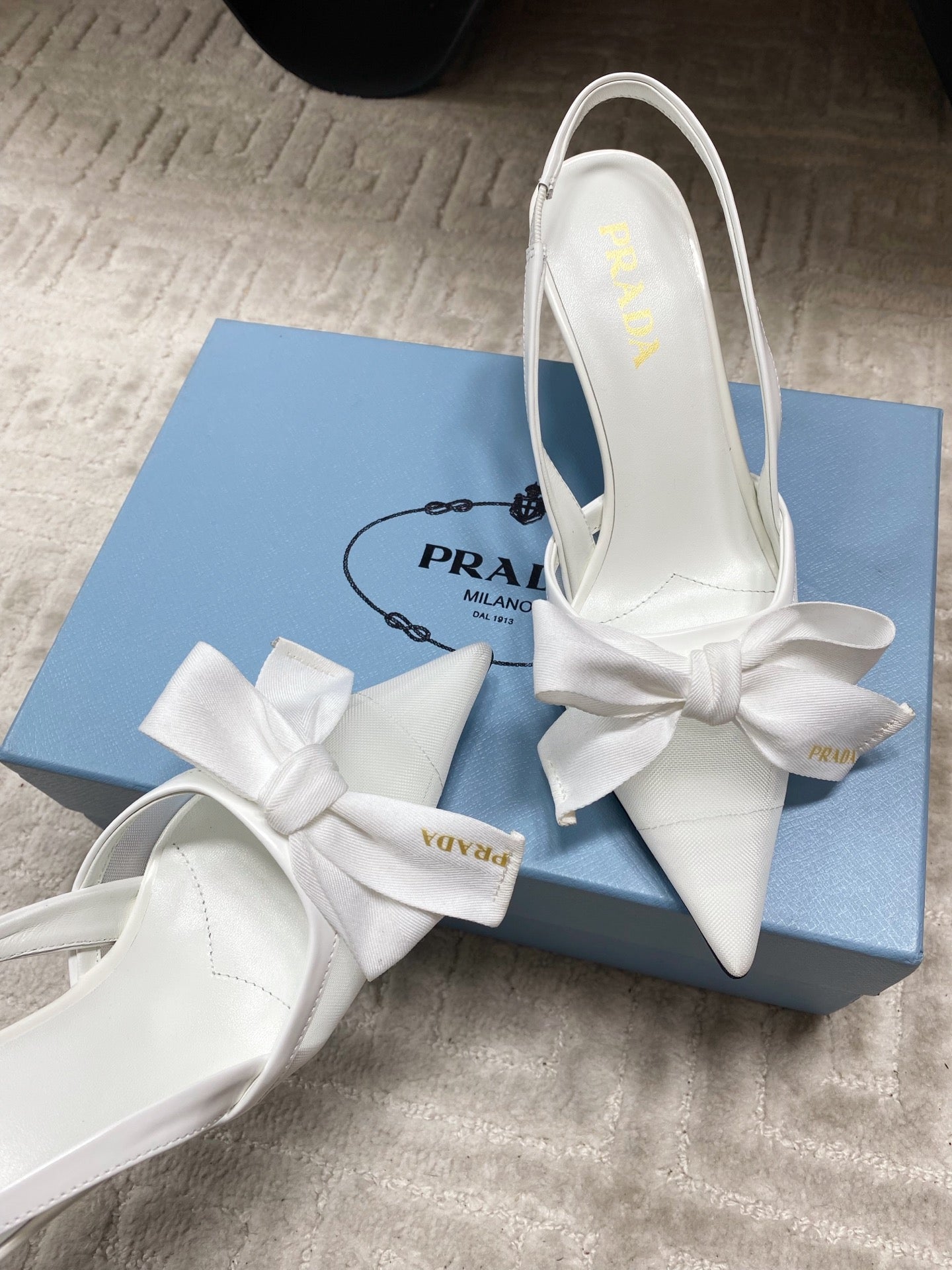 PRA 2026S Slingback 70 White Sheepskin  663435