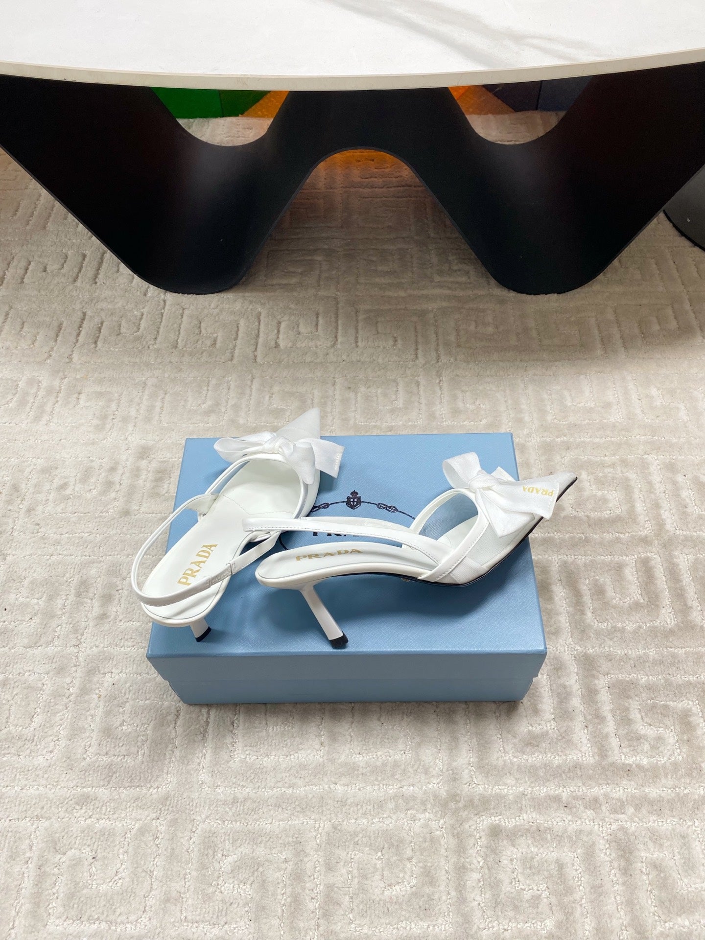 PRA 2026S Slingback 70 White Sheepskin  663435