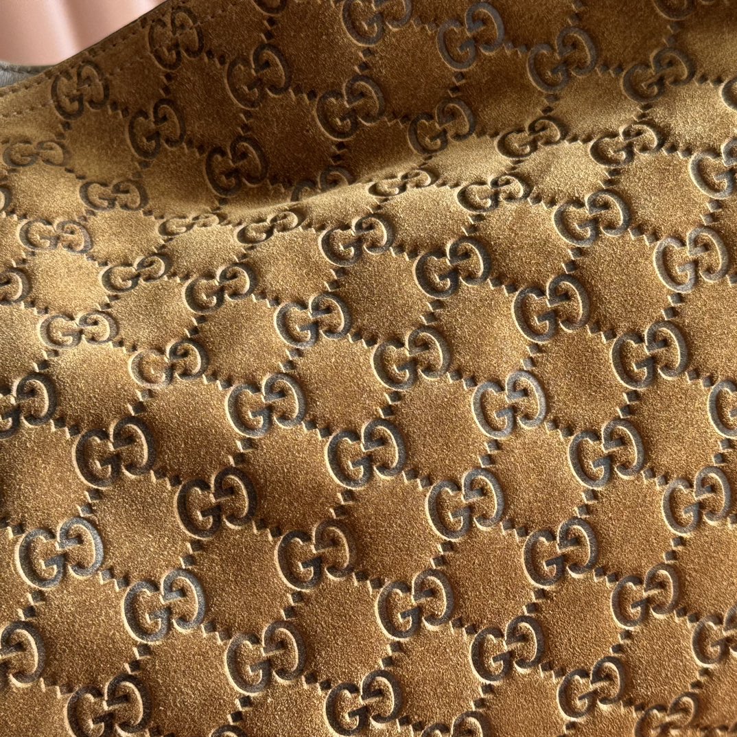 Gucci 2026 Beatrix Bag 35cm Caramel Brown Suede 273720