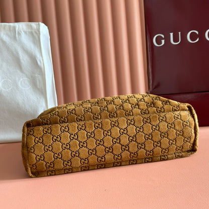 Gucci 2026 Beatrix Bag 35cm Caramel Brown Suede 273720