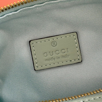 Gucci 2026 Vanity GG-Canvas Mini Top Handle Bag Green Canvas Leather 280780
