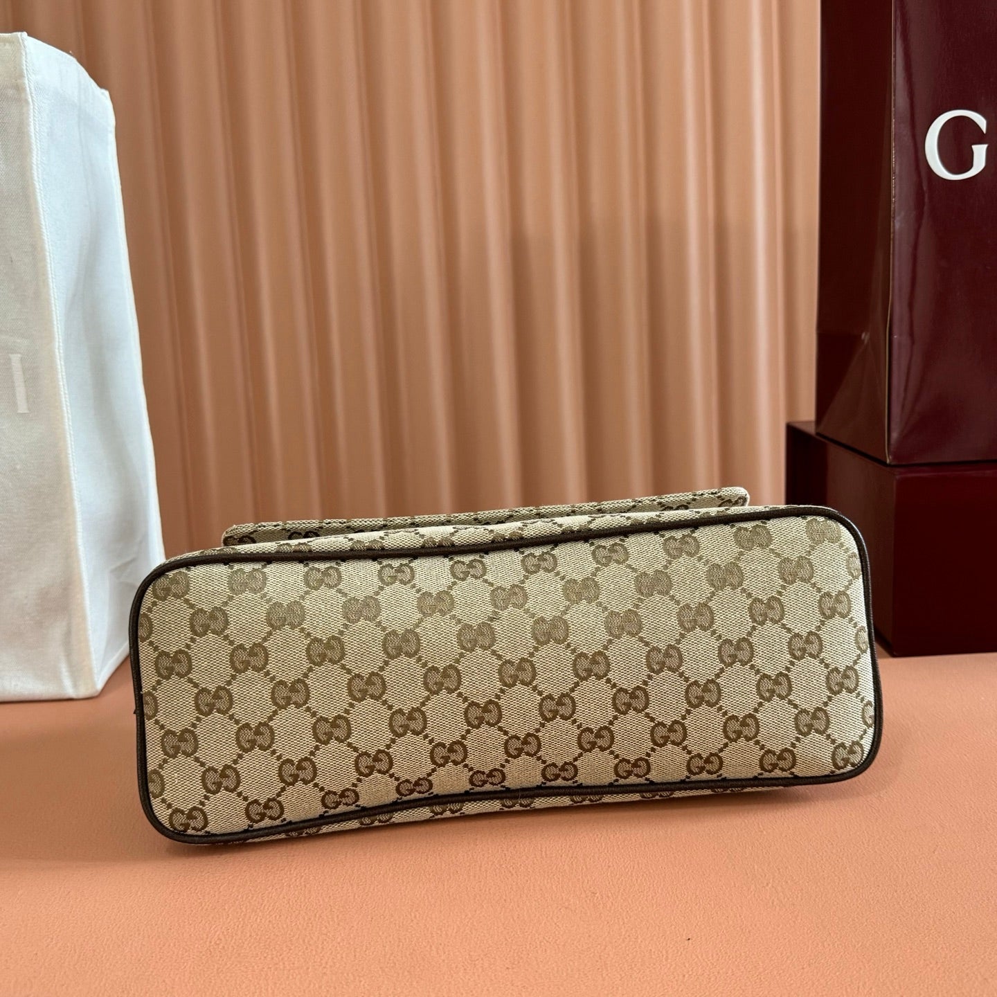 Gucci 2026 Madison Bag 31cm Sand mix Brown Canvas Leather