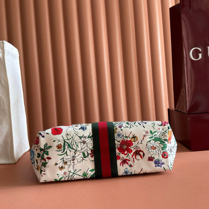 Gucci 2026 Giglio Flora Large Tote Bag Leather