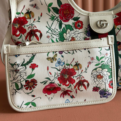 Gucci 2026 Giglio Flora Large Tote Bag Leather