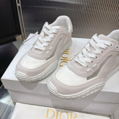 CD 26s Sneakers Beige White Suede Cowhide 683907