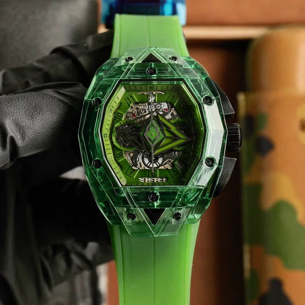 Hublot Big Bang Sang Bleu Green Ceramic 42MM Watch