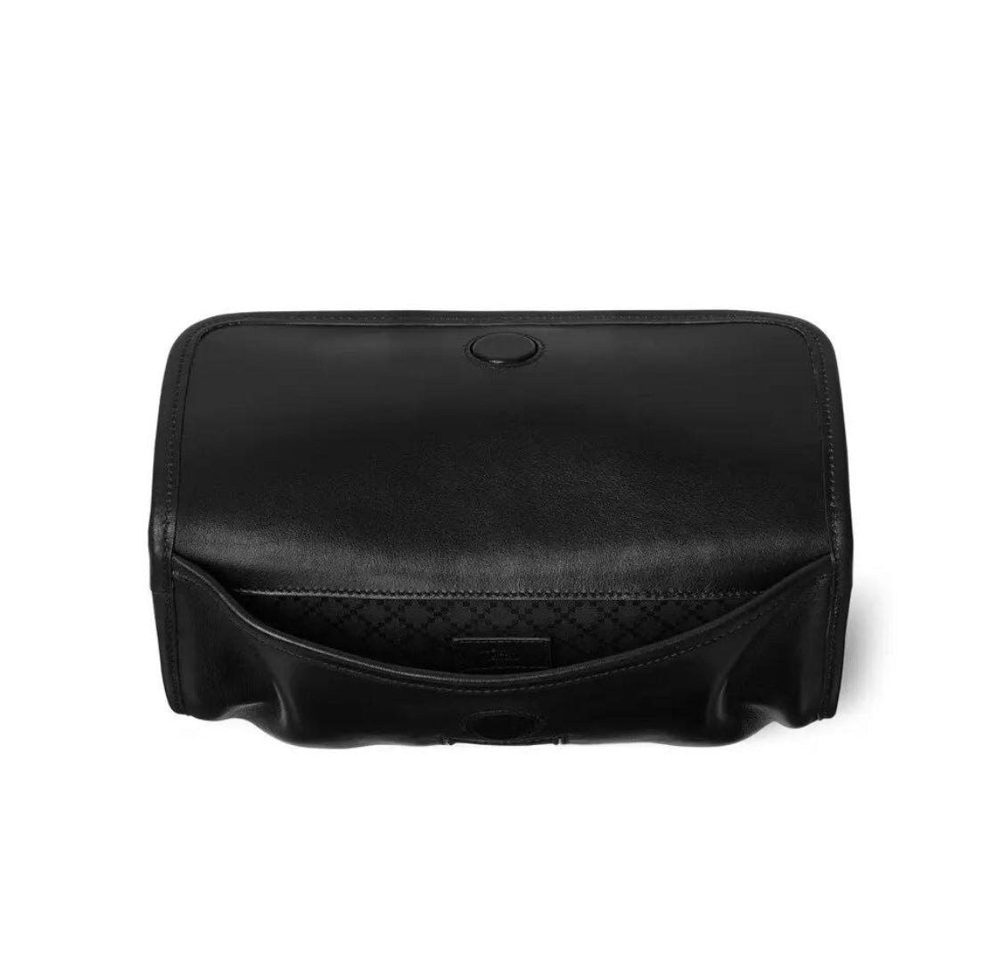 Gucci 2026 Web Trademark Bag 24cm Black Calfskin