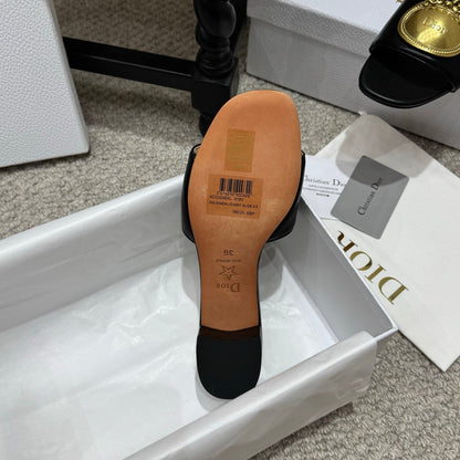 Dior 2026 Médaillon Buckle Sandal Lambskin