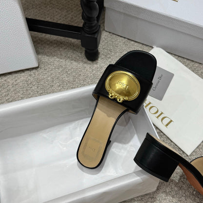 Dior 2026 Médaillon Buckle Sandal Lambskin