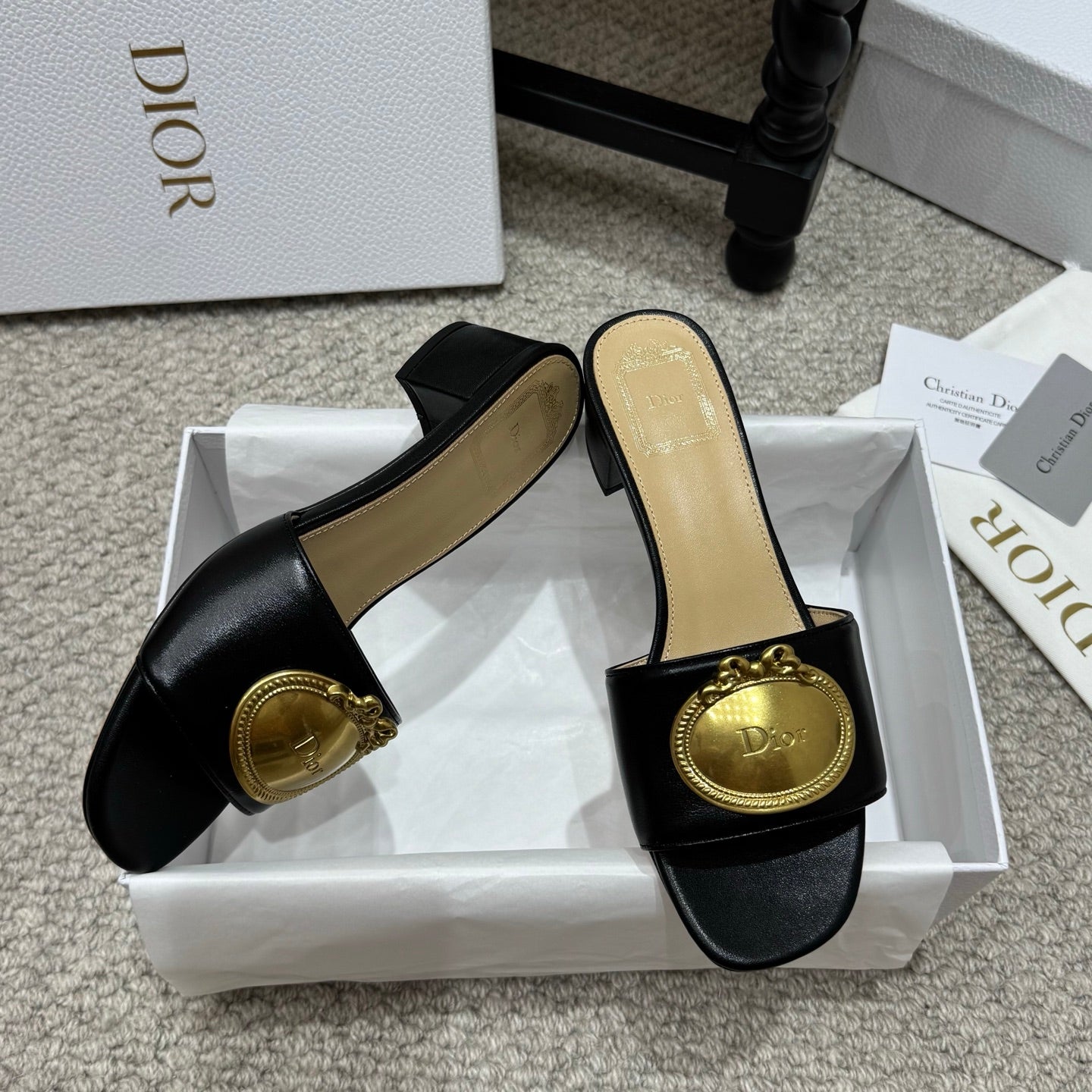 Dior 2026 Médaillon Buckle Sandal Lambskin
