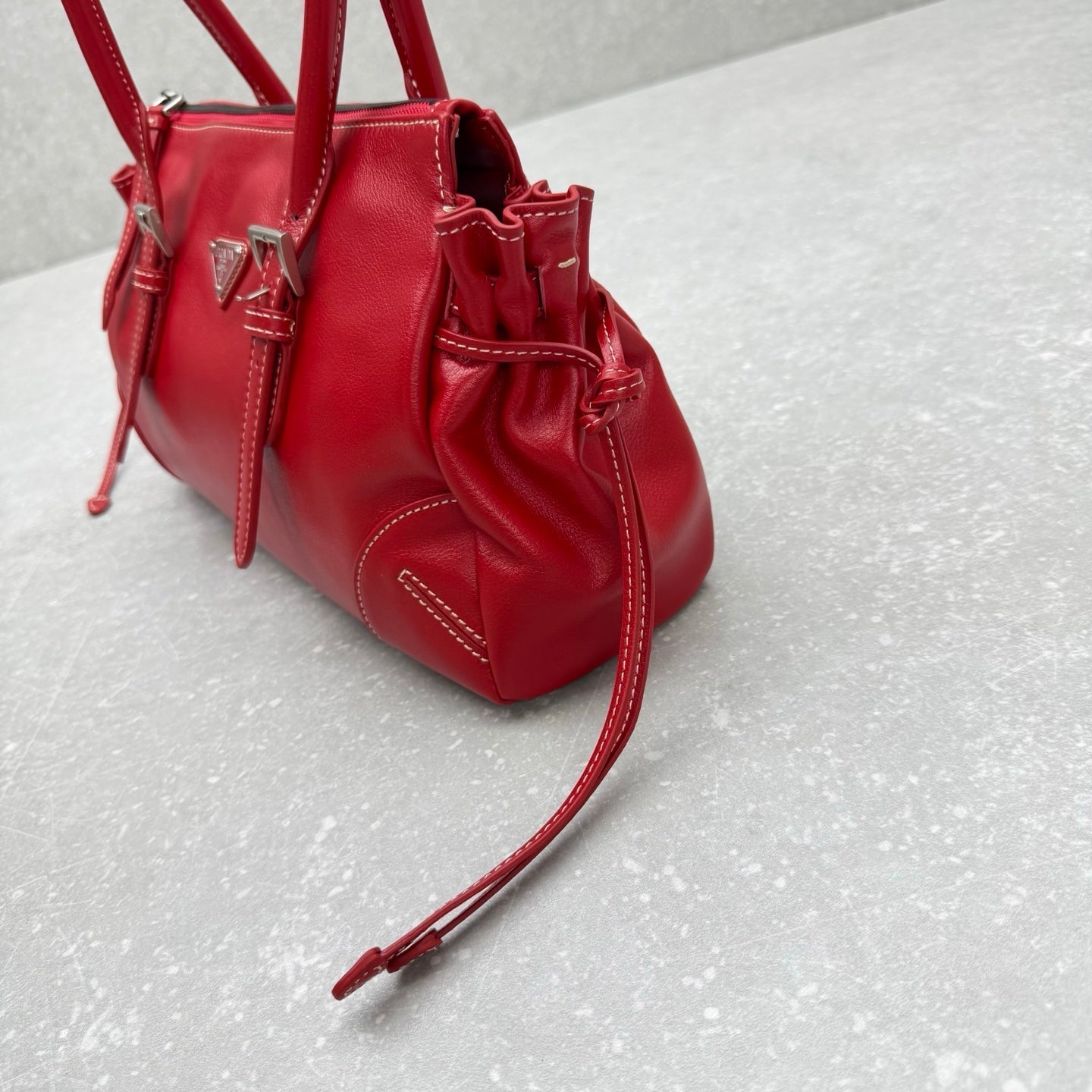 Prada 2026 Soft Medium Shoulder Bag 33cm Calfskin