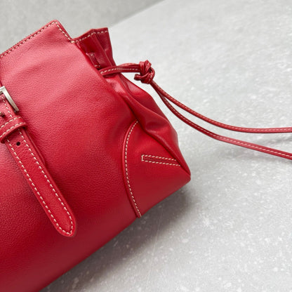 Prada 2026 Soft Medium Shoulder Bag 33cm Calfskin