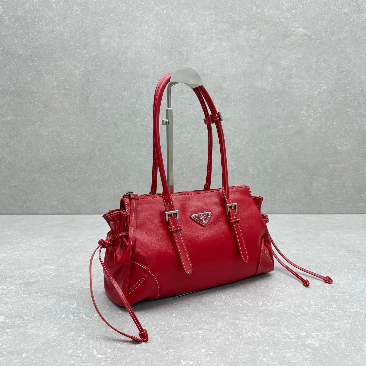 Prada 2026 Soft Medium Shoulder Bag 33cm Calfskin