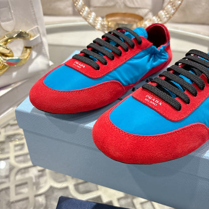 PRA 26S Casual Sneaker Blue Red Canvas Suede 625954