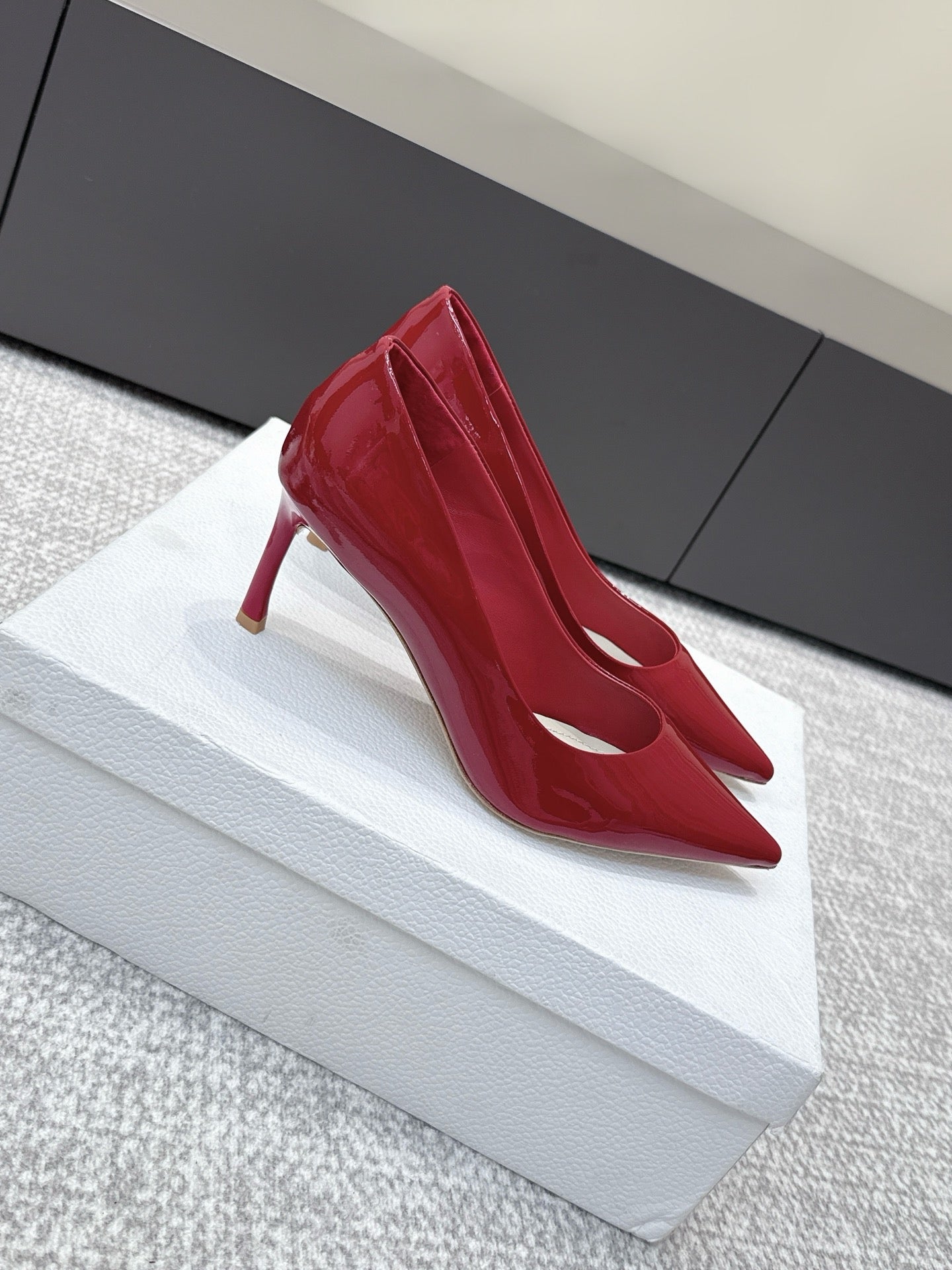 CD 26s High Heels Pump 85 Red Patent Leather 661474